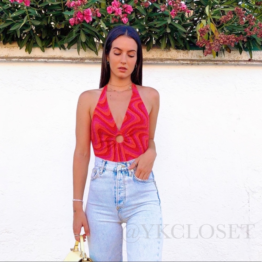 SWIRL PATTERN BODYSUIT